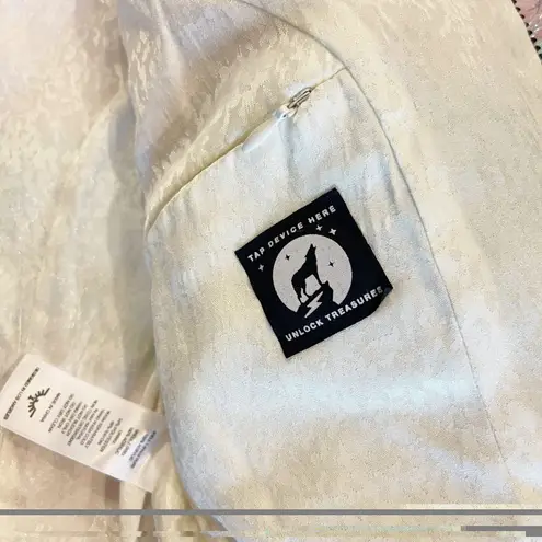 SpiritHoods Doll Party Jacket Women XS Cropped Hooded Faur Fur Festival Glitter Pink