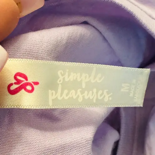 Simple Pleasures Lavender Pajama Top Purple Size M
