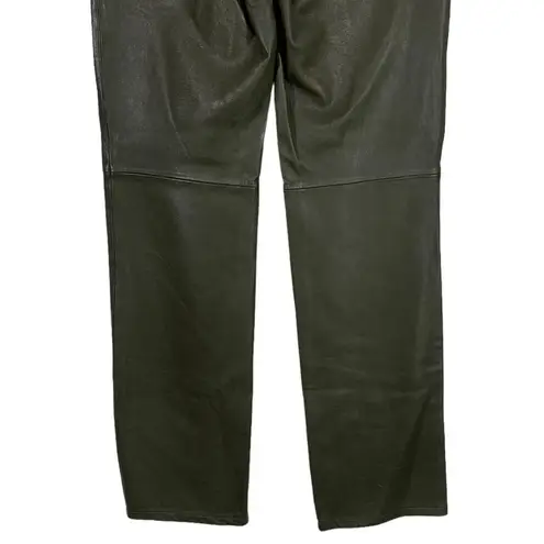 ZARA  Faux Leather High Waist Straight Leg Pants Size 2