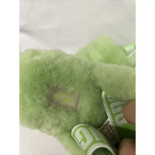 UGG NEW SZ 5 Women's Fluff Yeah Slide Shearling Fur 1095119 in Apple Sandal logo