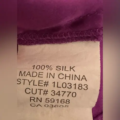 Karen Kane Purple & Black Print Halter Top - Size M women’s NWOT