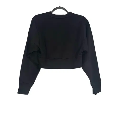 Talentless Dolman Black Cropped Crewneck Sweater XS