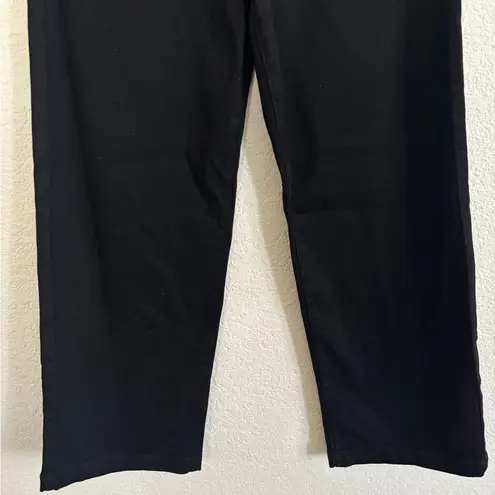 st. john's bay  Black Wide Leg Jeans NEW