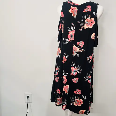 Arizona Black And Pink XL Floral Dress