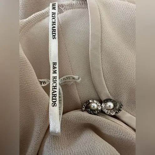 R & M Richards Open Style Jacket-Sizes 12 Elegant Cream Embellished VINTAGE