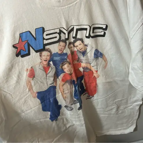 NWOT Junk Food Clothing NSYNC 1999 US Tour Flea Market Tee XL White