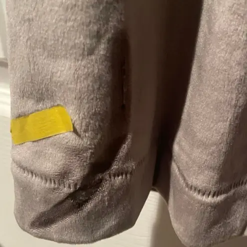 SKIMS by Kim Kardashian Velour Fleece Wrap Short Robe SMOKE A47