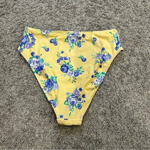 We Wore What NEW Golden Hour Floral High Rise Bikini Bottom SMALL