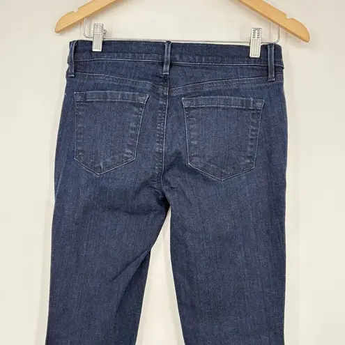 Loft Ann Taylor  Curvy Flare Dark‎ Blue Denim Jeans Size 27/4