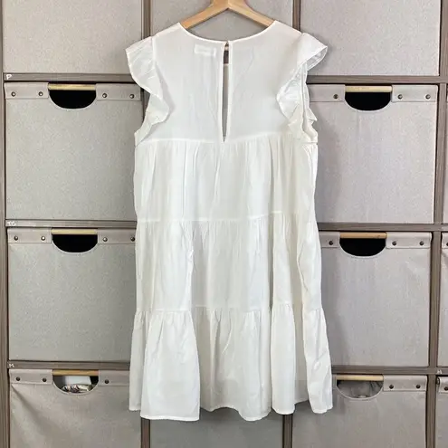 After Market  white tiered dress