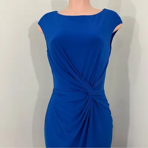 NWT Lauren Ralph Lauren Sleeveless Sheath Dress Size 10 Royal Cobalt Blue