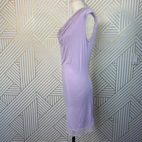 La Perla Malizia Lavender Cowl Neck Jersey Dress