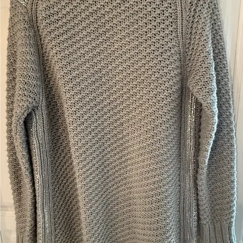 Maison Jules Women's Silver shiny open front cardigan 8