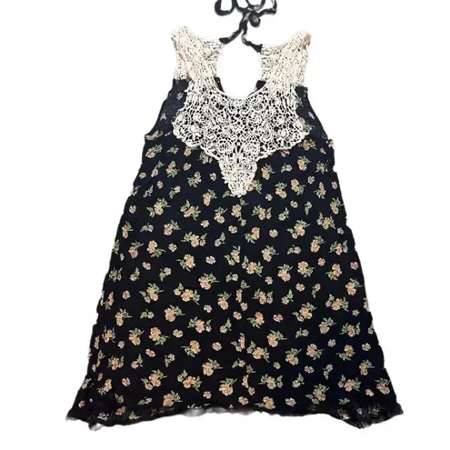 Kori vintage crochet detail mini dress SMALL