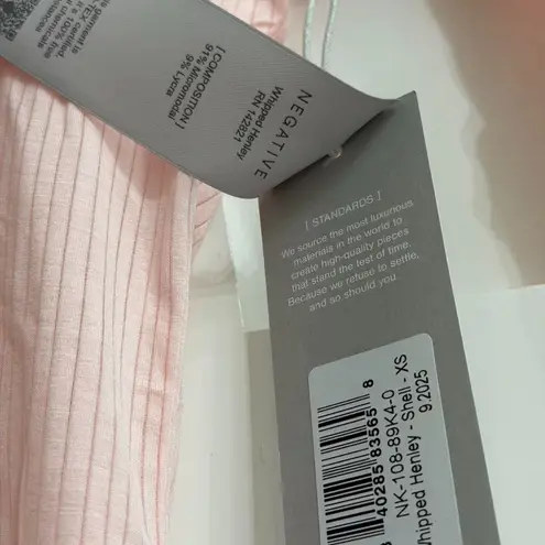 Negative Underwear Whipped Henley in Shell, Size X