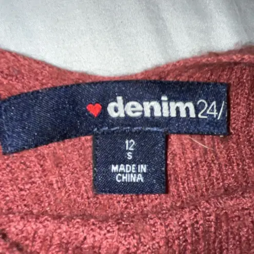 Love Denim 24/7 Burgundy Ribbed Cold
