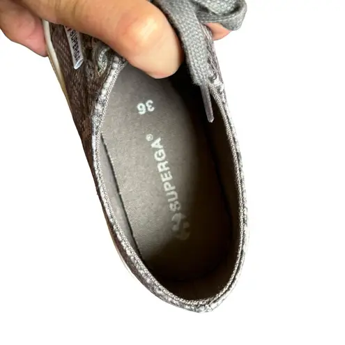 Superga  2750 - Faux Snake Grey Sneaker- Size 6