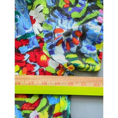 Jams World Vintage Floral Pasa Pasta Scoop Neck Tiered Dress Artsy Size Medium