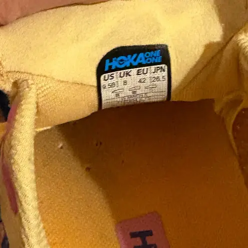 Hoka Mach 5 Running Shoes in Orange, Pink, & Blue