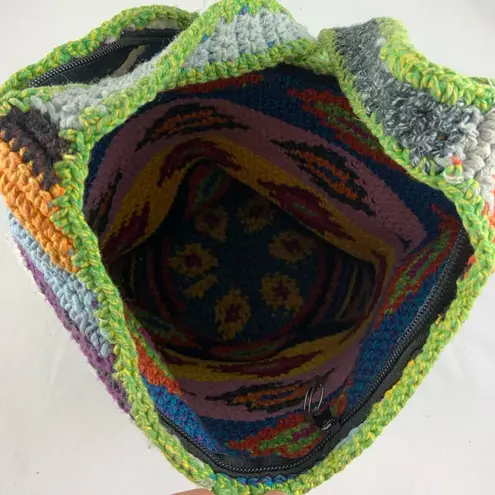 Hippie Tube Style Knitted hobo bag