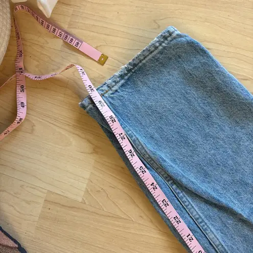 DENIM FORUM The Boyfriend High Rise Loose Jeans Size 28 Blue