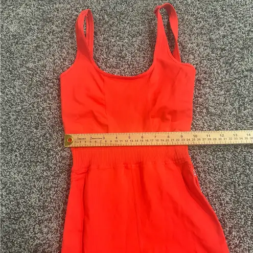 Free People  Red Orange Seamless One-Piece Jumpsuit Size XS/S NWT