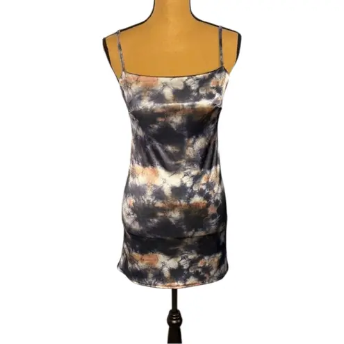 Urban Outfitters  Mini Slip Dress Womens Small Tie Dye Y2k Grunge Festival Fall