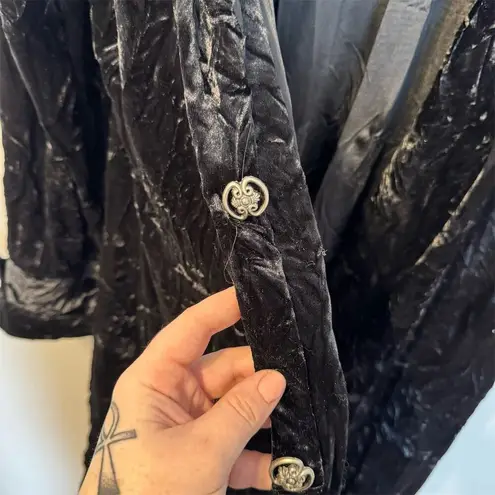 Vintage California Costumes Heavy Black Velvet Coat with Cape Size L Size L