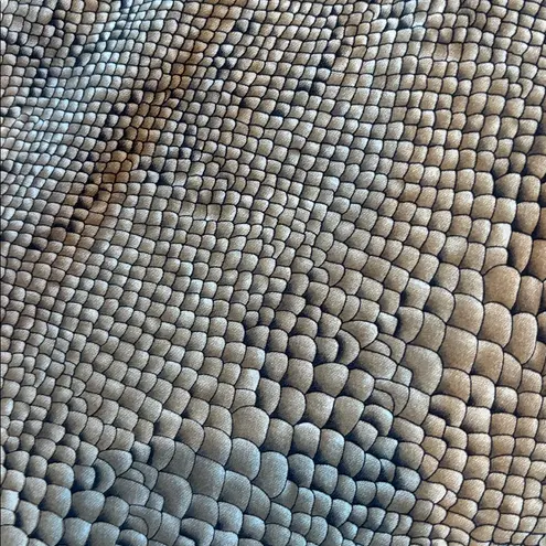 100% Silk Shorts Snakeskin Brown Sleep Size Small Tan