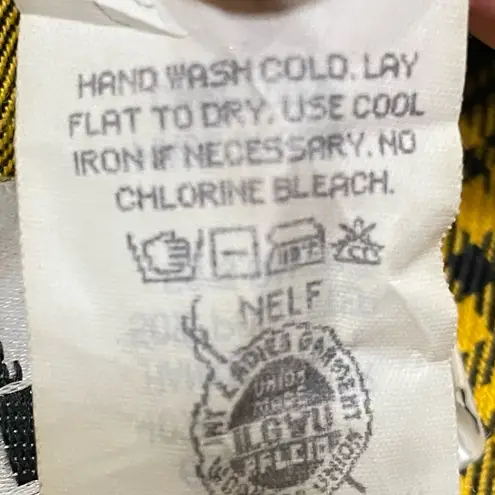 Leslie Fay Clueless Cher costume idea petite vintage 1980s yellow plaid blazer / 10P