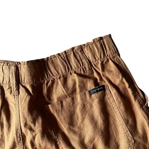 Sanctuary  Women's XL Utility Shorts Caramel Preppy‎ Linen Blend Casual Summer