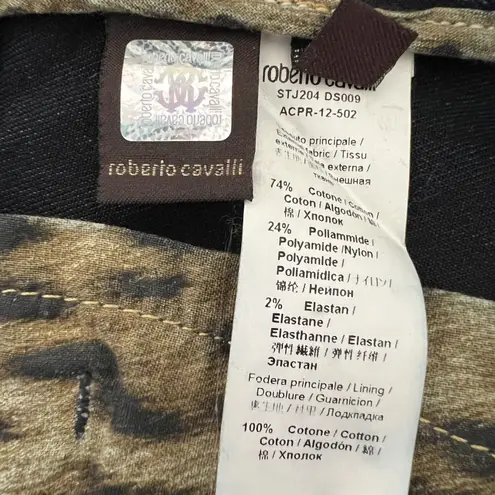 Roberto Cavalli Black Mid-Rise Skinny Leg Jeans, US2/IT38