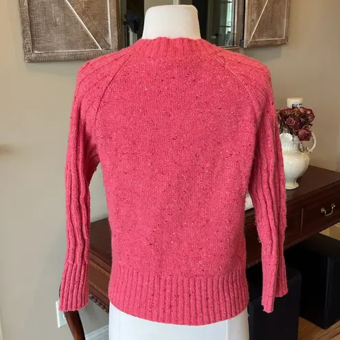Nine & Co. Wool Nylon Angora Pink cardigan Sweater