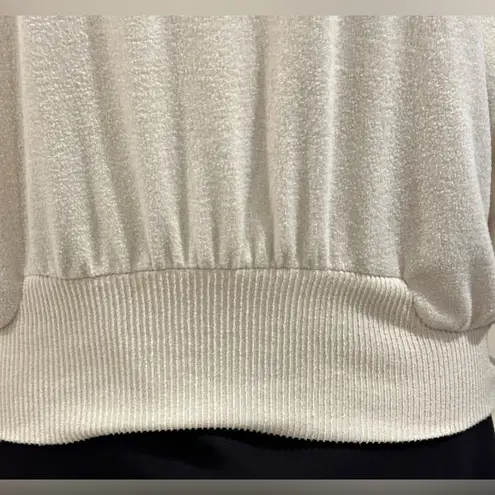 Love & Lace Cream Floral Beading & Sequence 3/4 Sleeves. Comfortable Sz 2X