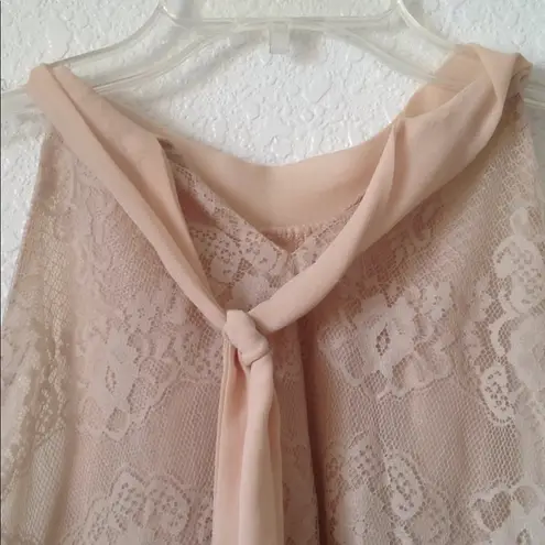 Soulmates Ladies' Lace Overlay Ruffled Top (L)