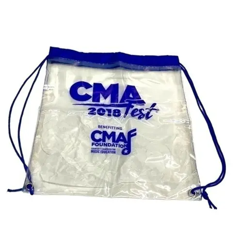 None CMA Fest Clear Backpack Tote Bag plastic vinyl