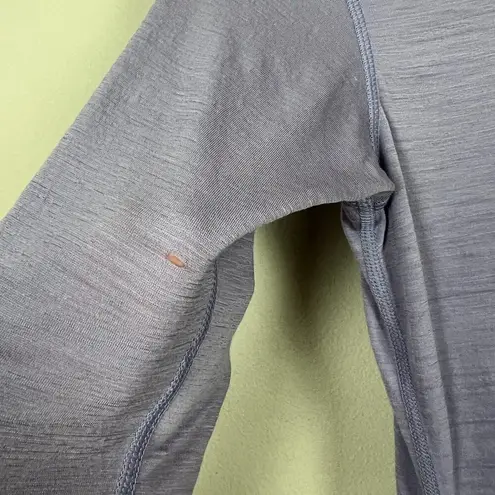 Smartwool 1/4 Zip Pullover Womens XS Purple Merino Wool Base Layer Outdoor Sport