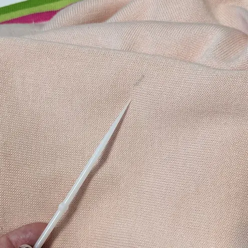 Vintage Storybook Knits Watermelon Cardigan Sweater Light Pink Green Womens 1X