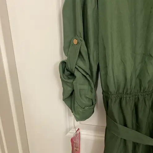 Pure Energy Green Utilitarian Dress