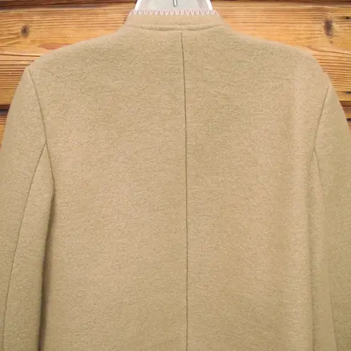 Tan Camel Wool Jacket Tan Size 8 - Image 7
