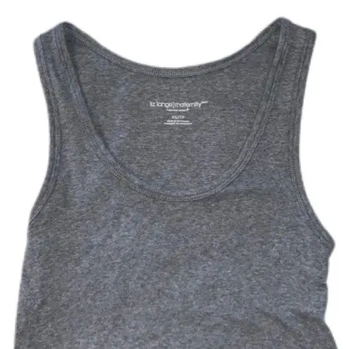Liz Lange Maternity Grey Long Tank XS