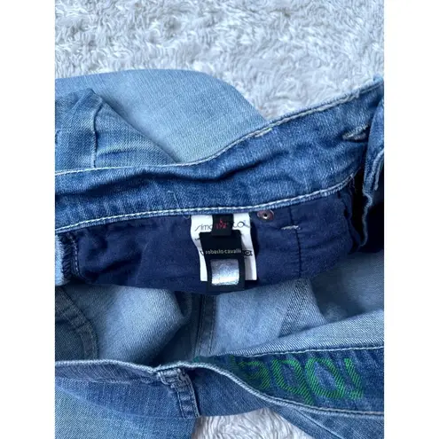 Roberto Cavalli Devils Large Vintage Y2k Jeans Slouchy Loose Straight Leg Denim