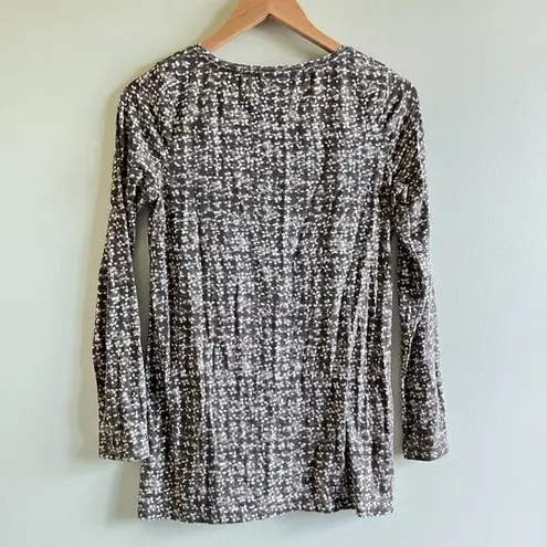 J.JILL PURE J.JILL KNIT LONG SLEEVE TOP TEE WOMENS SIZE XS CREWNECK Tan