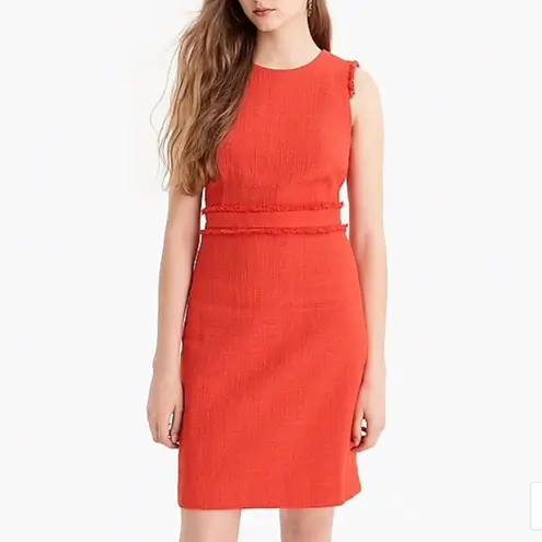 J.Crew  Sheath Dress in Red Tweed - NWT!