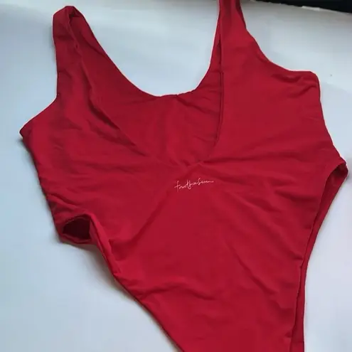 437 Red The Harlow One Piece Swimsuit Size Large