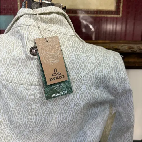 prAna NWT Kiana Geometric Front Zip Organic Cotton Jacket ~ Size Medium π§‘π