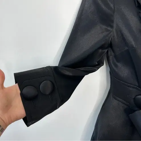 PLASTIC ISLAND Jacket Coat Womens Size Small Steampunk Cosplay Costume Gothic Black