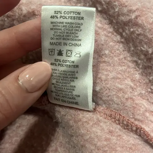 walk in love. Women’s Pink Fleece Do Not Worry Wildflower Zip Up Hoodie Small