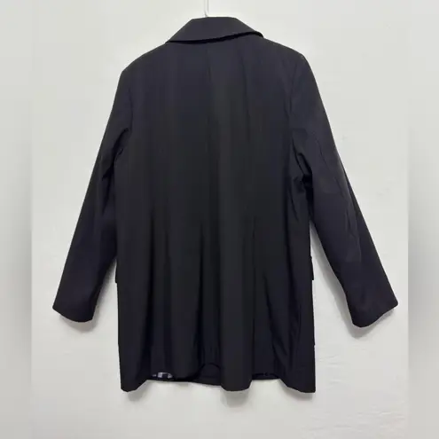 Dennis Basso Black Jacket XL Gold Buttons Plaid Lining Classic(C4)