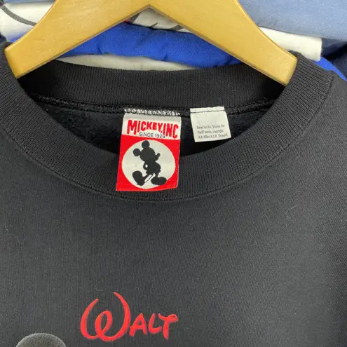 Mickey Inc by Disney Vintage Mickey, inc Walt Disney World Black Long Sleeve Sweater Sz XL
